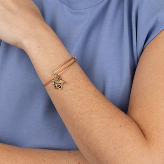 2021 Graduation Cap Charm Bangle - A Roese Boutique