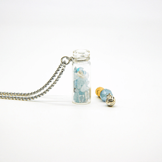 Aquamarine Diffusing Necklace | Energy & Healing | Diffusing on the go - A Roese Boutique