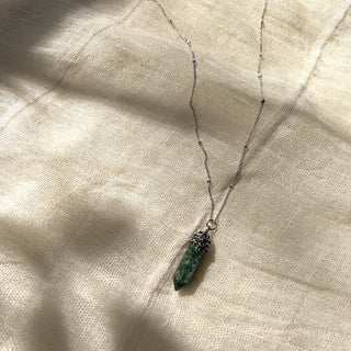 Aventurine Crystal Necklace - A Roese Boutique