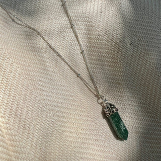 Aventurine Crystal Necklace - A Roese Boutique