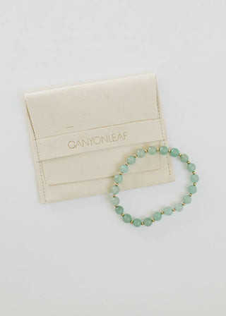 Aventurine Gemstone + 14K Gold Filled || Beaded Stretch Bracelets - A Roese Boutique