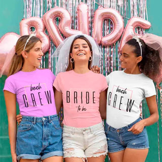 Bach Crew Bride To be Party Bachelorette T-shirt - A Roese Boutique