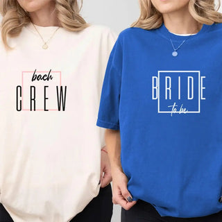 Bach Crew Bride To be Party Bachelorette T-shirt - A Roese Boutique