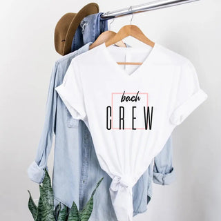 Bach Crew Bride To be Party Bachelorette V - Neck T-shirt - A Roese Boutique