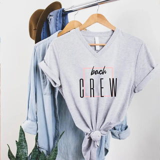 Bach Crew Bride To be Party Bachelorette V - Neck T-shirt - A Roese Boutique
