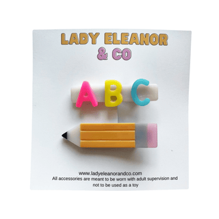 Back to School Icon Hair Clips - A Roese Boutique