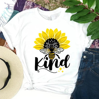 Bee Kind Sunflower - Be Kind Tee - A Roese Boutique