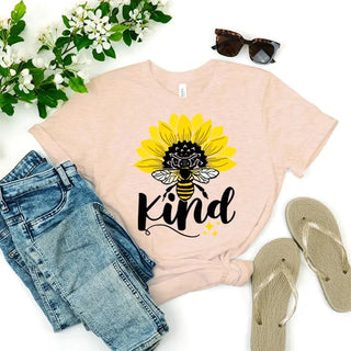 Bee Kind Sunflower - Be Kind Tee - A Roese Boutique