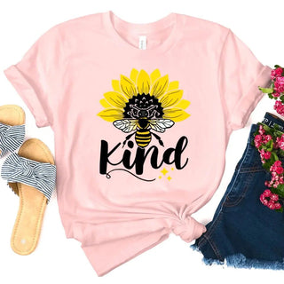 Bee Kind Sunflower - Be Kind Tee - A Roese Boutique