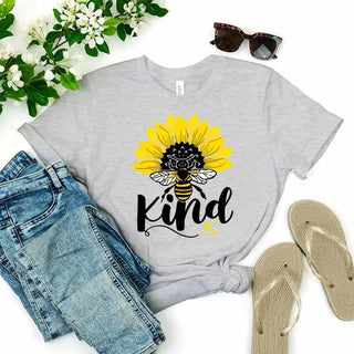 Bee Kind Sunflower - Be Kind Tee - A Roese Boutique