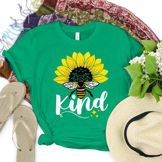 Bee Kind Sunflower - Be Kind Tee - A Roese Boutique