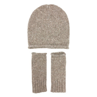 Beige Essential Knit Alpaca Beanie - A Roese Boutique