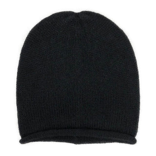 Black Essential Knit Alpaca Beanie - A Roese Boutique