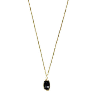 Black Quartz Pendant Necklace - A Roese Boutique