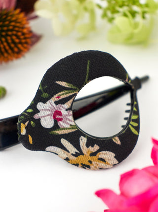 Black Wildflower Arc Clip - A Roese Boutique