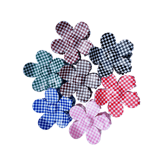 Checkered Flower Claw Clip - A Roese Boutique