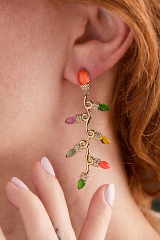 Christmas Light Bulb Earrings - A Roese Boutique