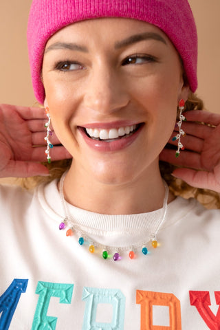 Christmas Light Bulb Earrings - A Roese Boutique