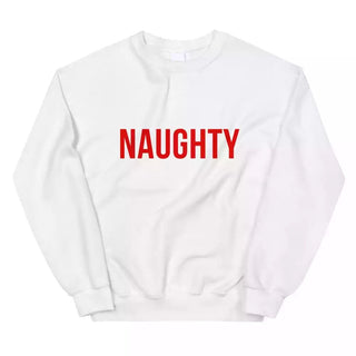 Christmas Naughty & Nice Couples Sweatshirt - A Roese Boutique
