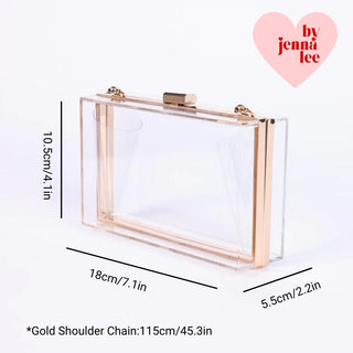 Clear Acrylic Purse - A Roese Boutique