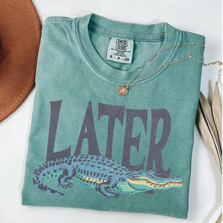 Comfort Colors Later Gator Vintage 90s T-Shirt - A Roese Boutique