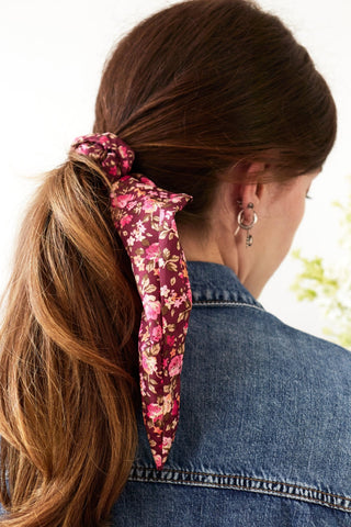 Cottage Rose Scarf Scrunchie - A Roese Boutique