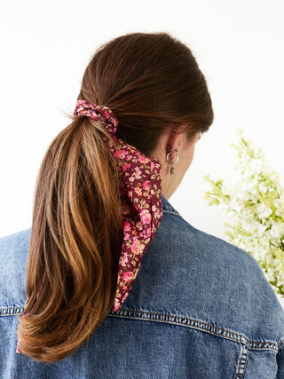 Cottage Rose Scarf Scrunchie - A Roese Boutique