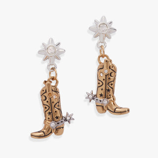 Cowgirl Boot Statement Earring - A Roese Boutique