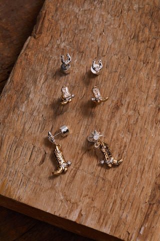 Cowgirl Boot Statement Earring - A Roese Boutique