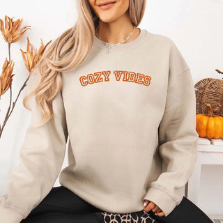 Cozy Vibes Fall Sweatshirt - A Roese Boutique