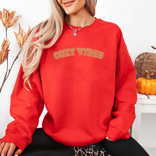 Cozy Vibes Fall Sweatshirt - A Roese Boutique