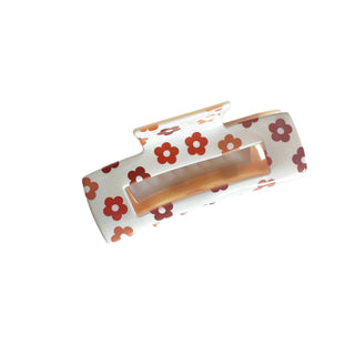 Cream Retro Daisies Claw Clip - A Roese Boutique