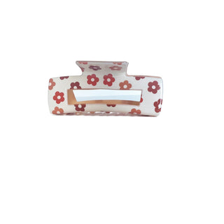 Cream Retro Daisies Claw Clip - A Roese Boutique
