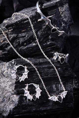 Crystal Bat Cuff - A Roese Boutique