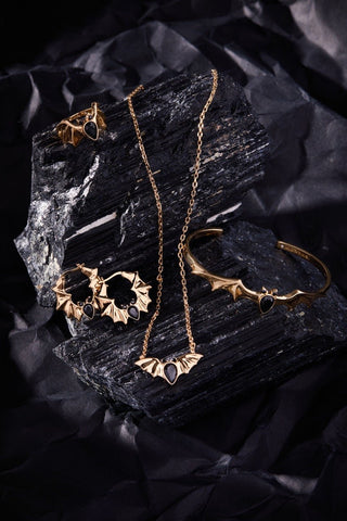 Crystal Bat Cuff - A Roese Boutique