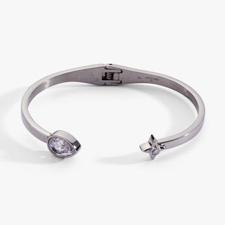 Crystal Teardrop and Star Cuff Bracelet - A Roese Boutique