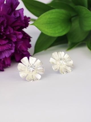 Daisy Statement Stud Earrings - A Roese Boutique