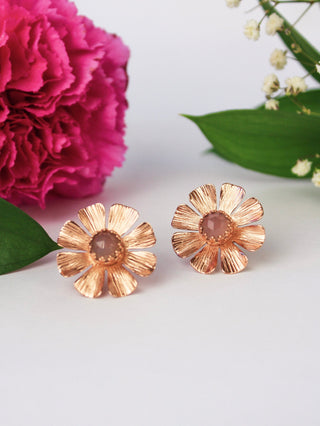 Daisy Statement Stud Earrings - A Roese Boutique