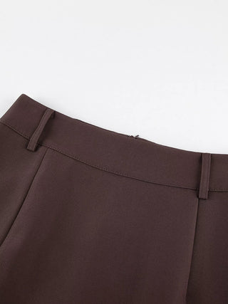 Elegant Lace-Trimmed Slit A-Line Skirt - A Roese Boutique