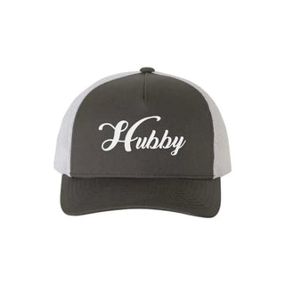 Embroidered Hubby Trucker Hat – Classic Mesh Cap for Wedding or Anniversary - A Roese Boutique