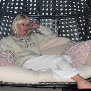 Embroidered “Wifey” Sweatshirt – Cozy Crewneck - A Roese Boutique