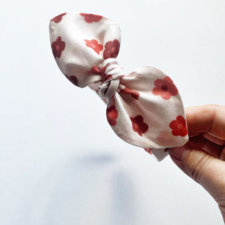 Fall Daisies on Cream Retro Top Knot Headband - A Roese Boutique