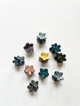 Fall Flower Mini Claw Clip (Set of 10) - A Roese Boutique