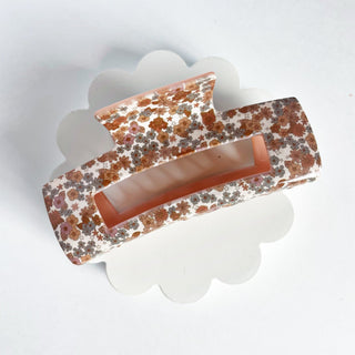 Fall Retro Floral Claw Clip - A Roese Boutique