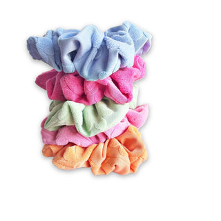 Floral Terry Cloth Knit Scrunchies - A Roese Boutique