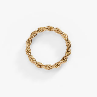 Frozen French Rope Ring - A Roese Boutique
