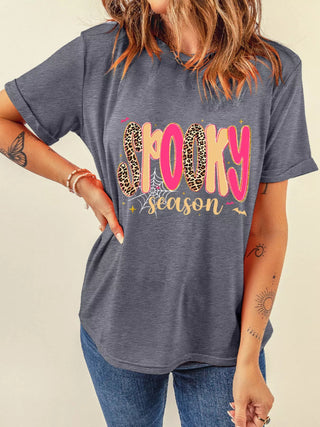 Full Size Spooky Season Halloween Graphic T-Shirt Plus Size - A Roese Boutique