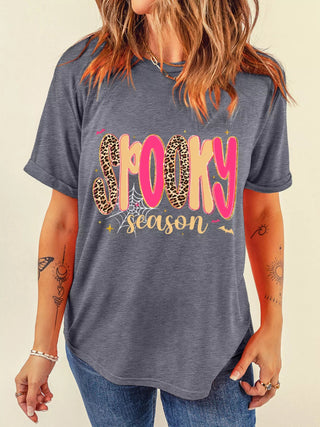 Full Size Spooky Season Halloween Graphic T-Shirt Plus Size - A Roese Boutique