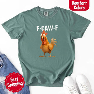 Funny F - Caw - F Rooster Comfort Colors T-shirt - A Roese Boutique