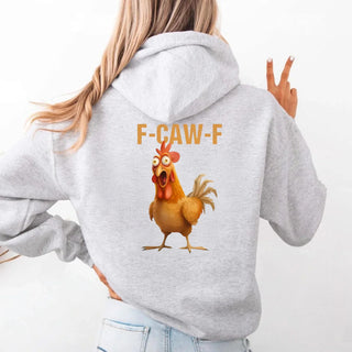 Funny F - Caw - F Rooster Hoodie - A Roese Boutique